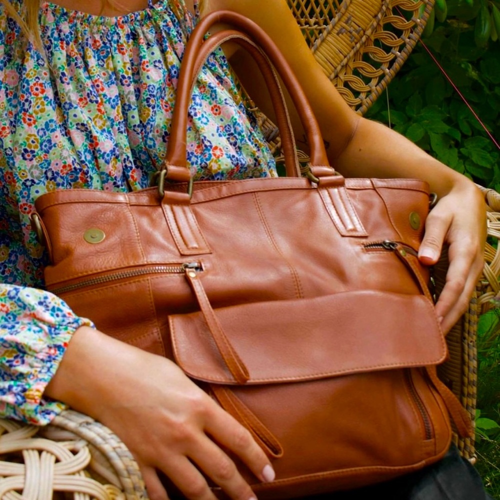 NWT* DAY & MOOD Hannah Small‎ Satchel in Tan - Picture 12 of 13